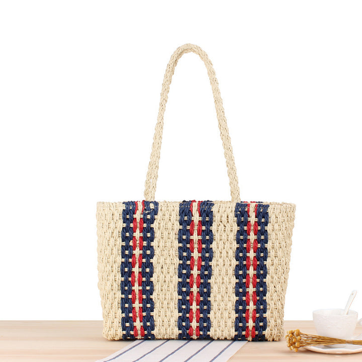 Beach bag in elegant woven style Kalsten