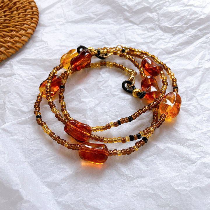 Elegant ribbon with artificial resin details Kalsten