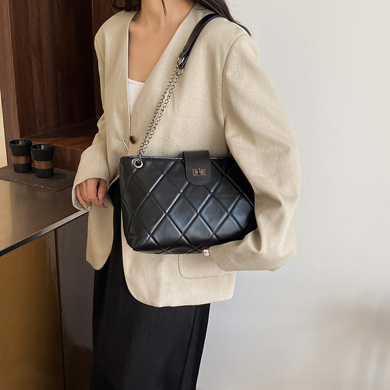 Quilted Elegant Satchel Handbag Kalsten