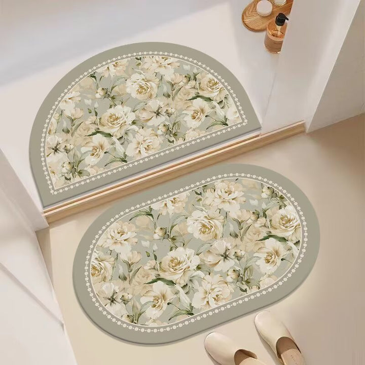 Decorative Floral Entryway Mat Kalsten