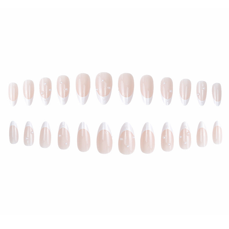 Elegant French Tip Stiletto Press-On Nails Kalsten