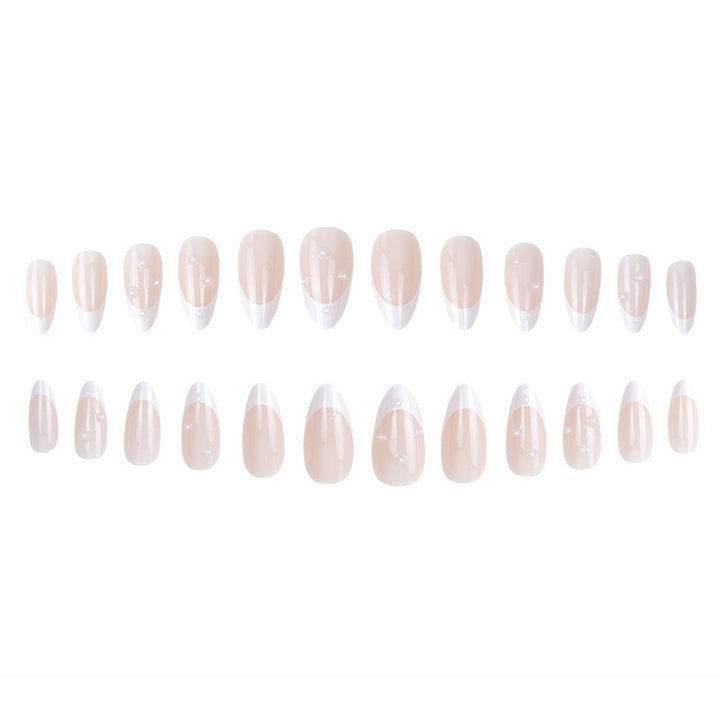 Elegant French Tip Stiletto Press-On Nails Kalsten