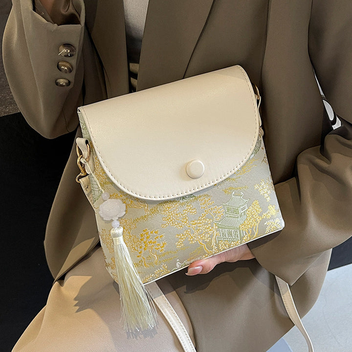 Elegant Textured Mini Crossbody Bag