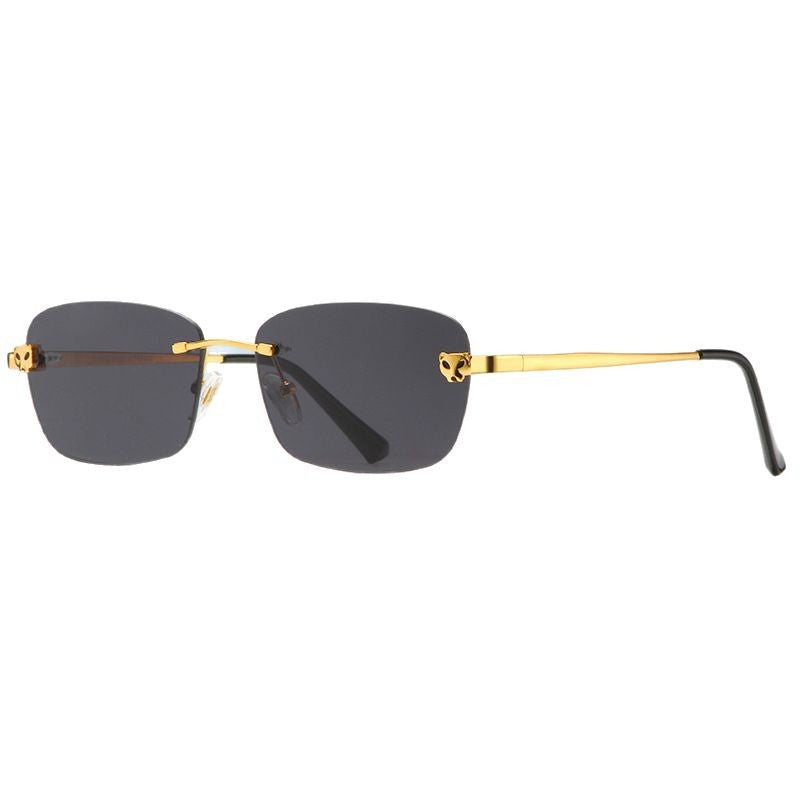 Women’s fashionable half-frame glasses with elegant metal frame Kalsten