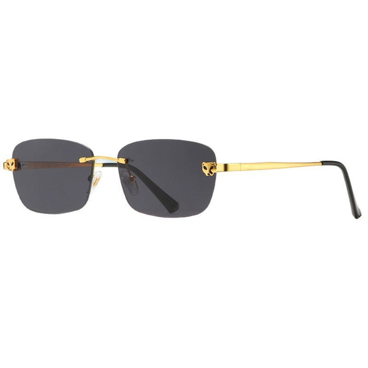 Women’s fashionable half-frame glasses with elegant metal frame Kalsten