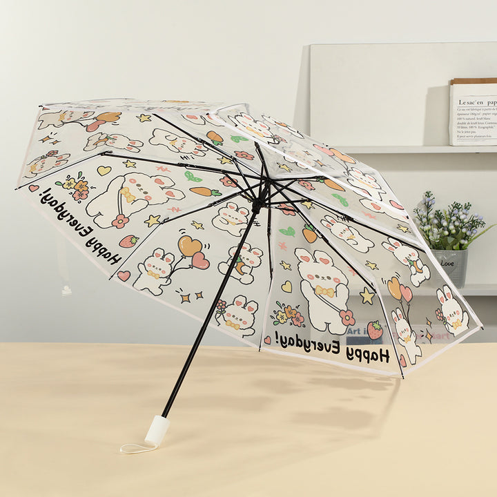 Women folding umbrella with cute animal design Kalsten