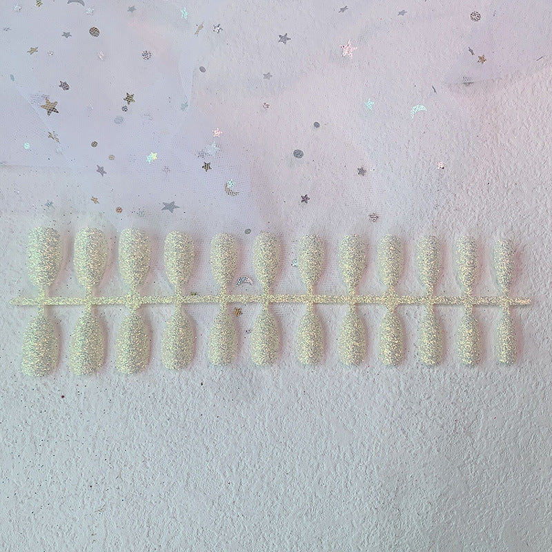 Glittery Gel Press-On Nail Extensions