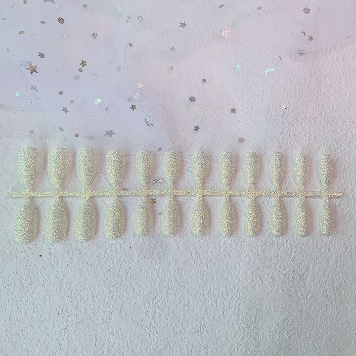 Glittery Gel Press-On Nail Extensions