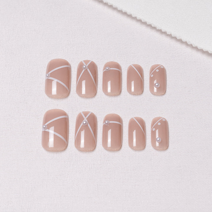Elegant Decorative Press-On Nail Set