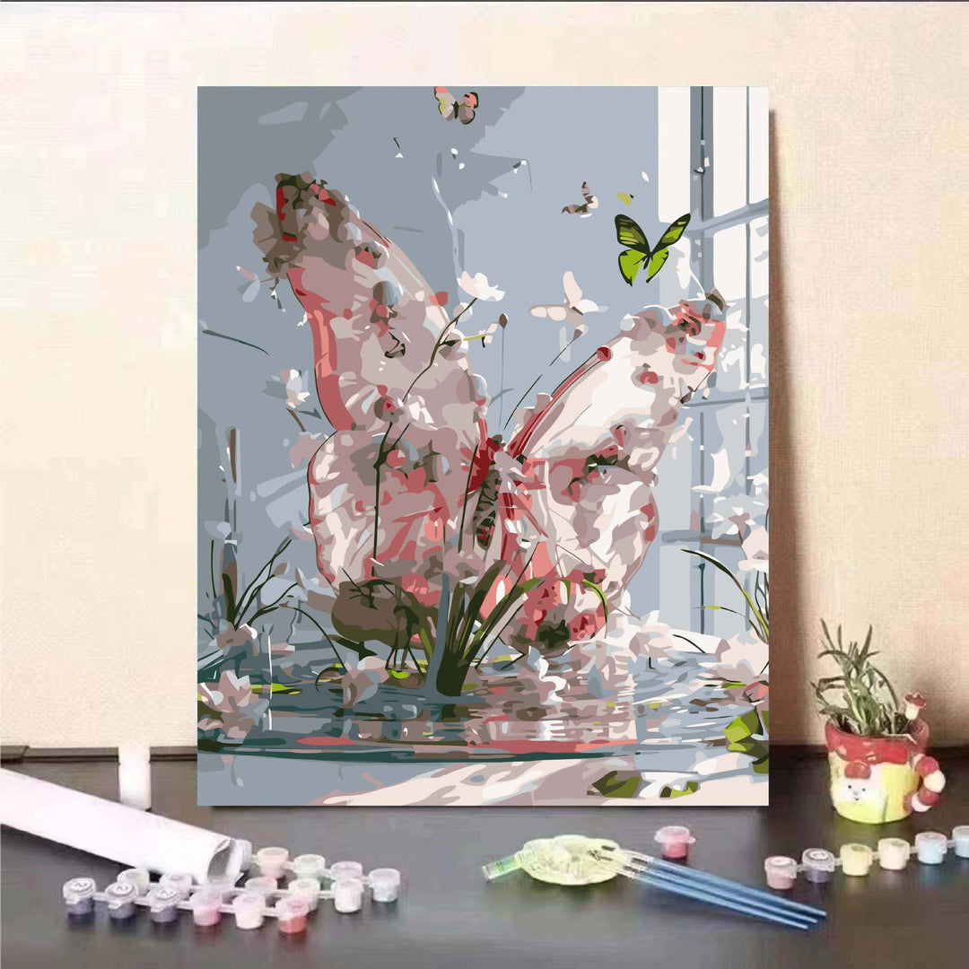 Floral Fantasy Paint by Numbers Wall Art Kalsten