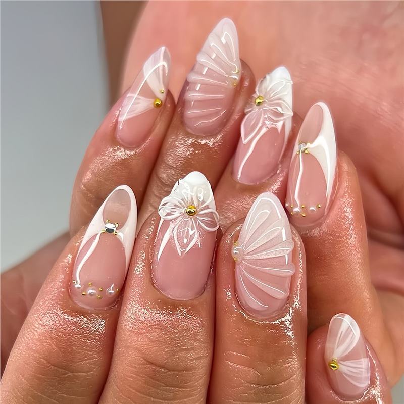 Floral 3D Decorative Press-On Nails Kalsten