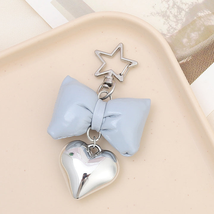 Cute Bow and Heart Keychain kalsten