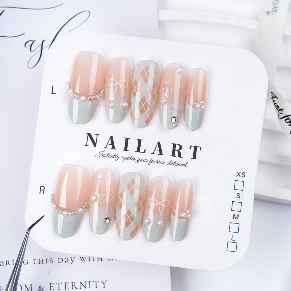 Ombre Leopard Print Press-On Nail Set Kalsten