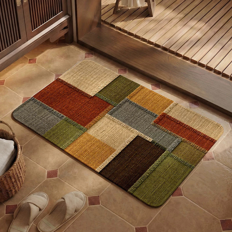 Cozy Patchwork Bath Mat Kalsten