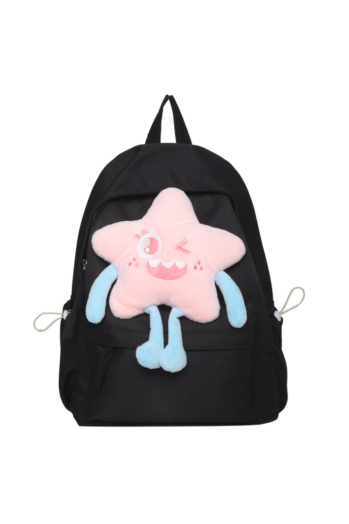 Plush backpack with playful star motif Kalsten