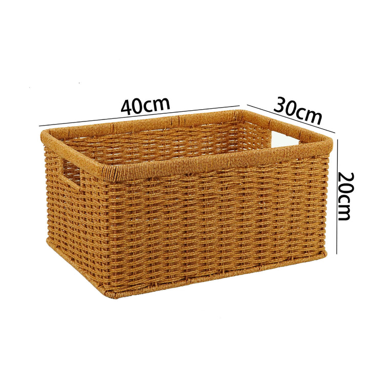 Handcrafted Natural Wicker Storage Basket Kalsten