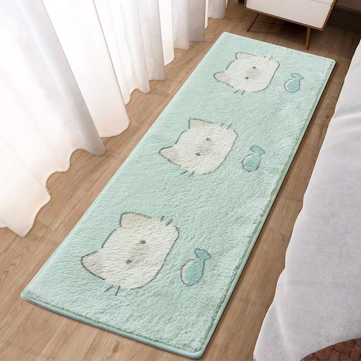 Plush Cartoon Bear-Themed Area Rug