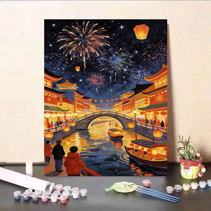DIY Paint by Numbers Canvas Art Kit Kalsten