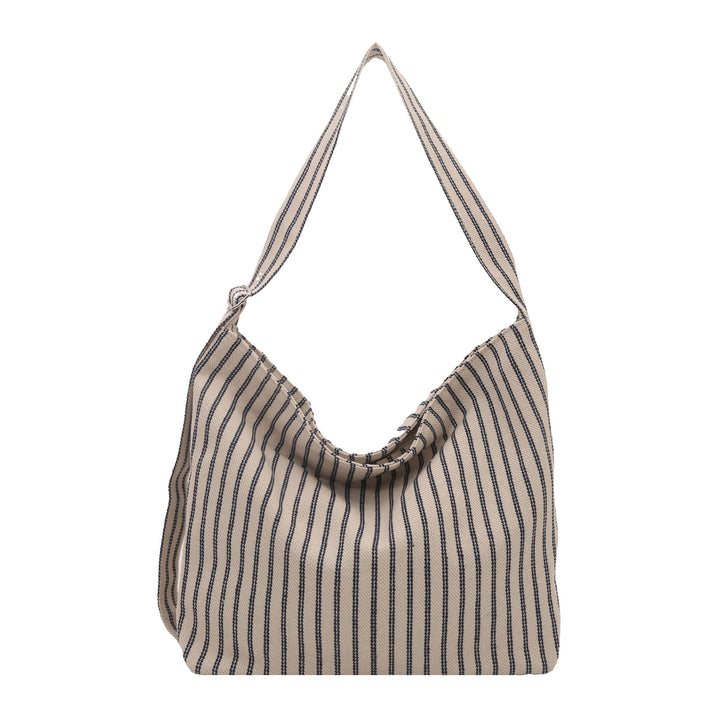 Casual Striped Canvas Tote Bag Kalsten