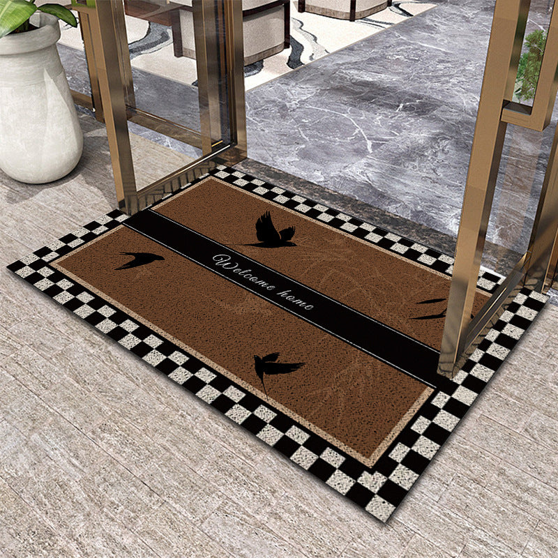 Elegant Floral Decorative Area Mat