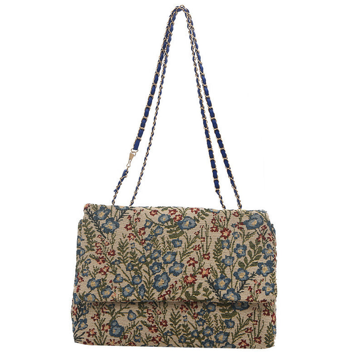 Elegant Floral Embellished Handbag Kalsten