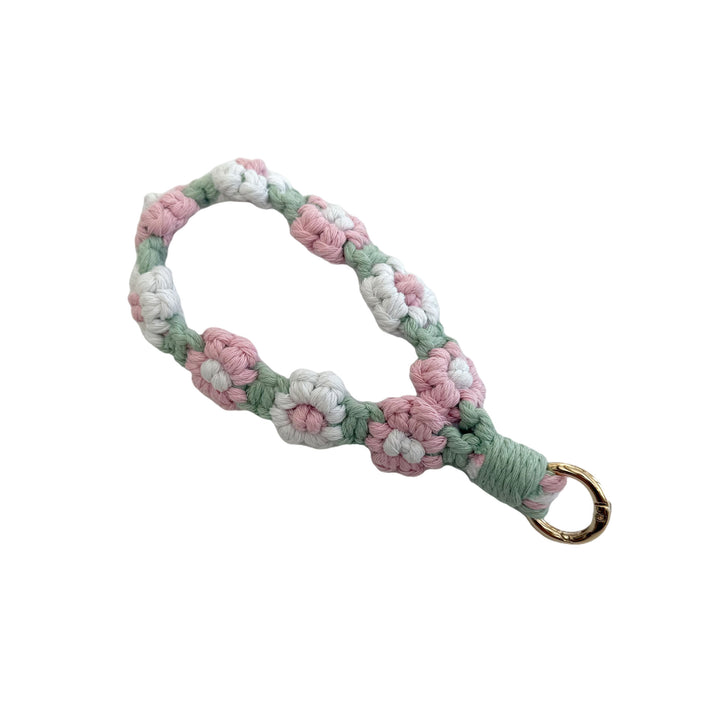 Floral Macrame Keychain Holder Kalsten