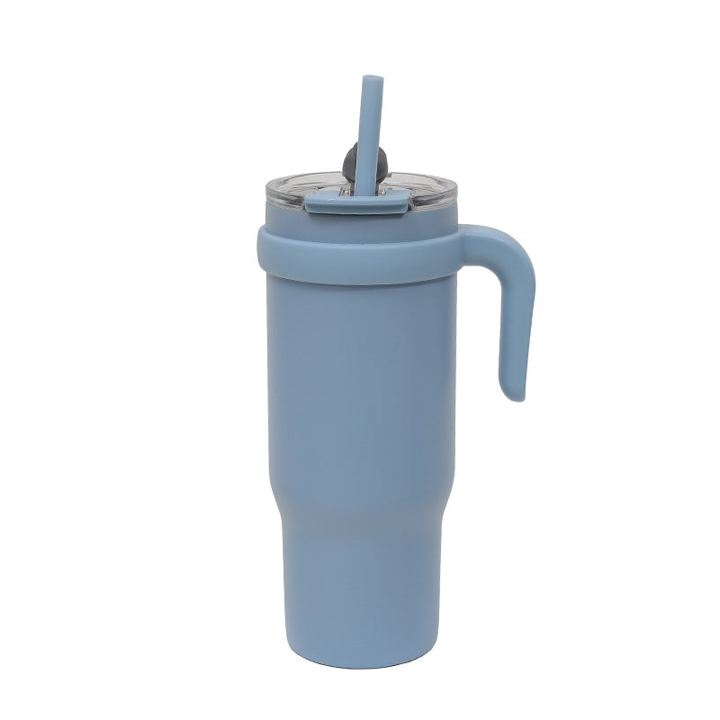 Women's Insulated To-Go Cup with Ergonomic Handle and Flexible Straw Kalsten