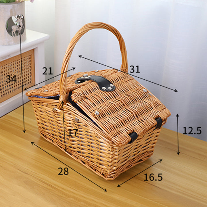 Picnic blanket with waterproof bottom and check pattern Kalsten