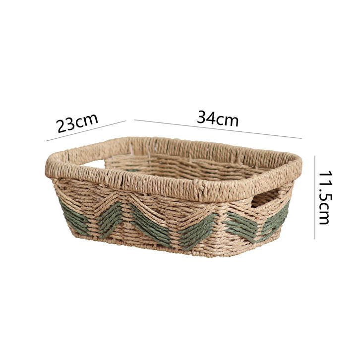 Decorative storage basket with handles Kalsten