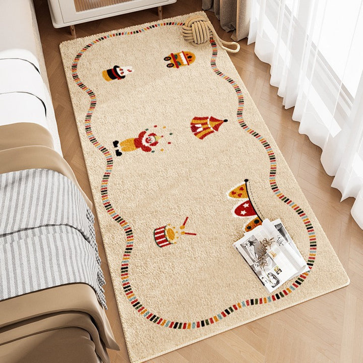 Cute Bunny-Themed Plush Area Rug