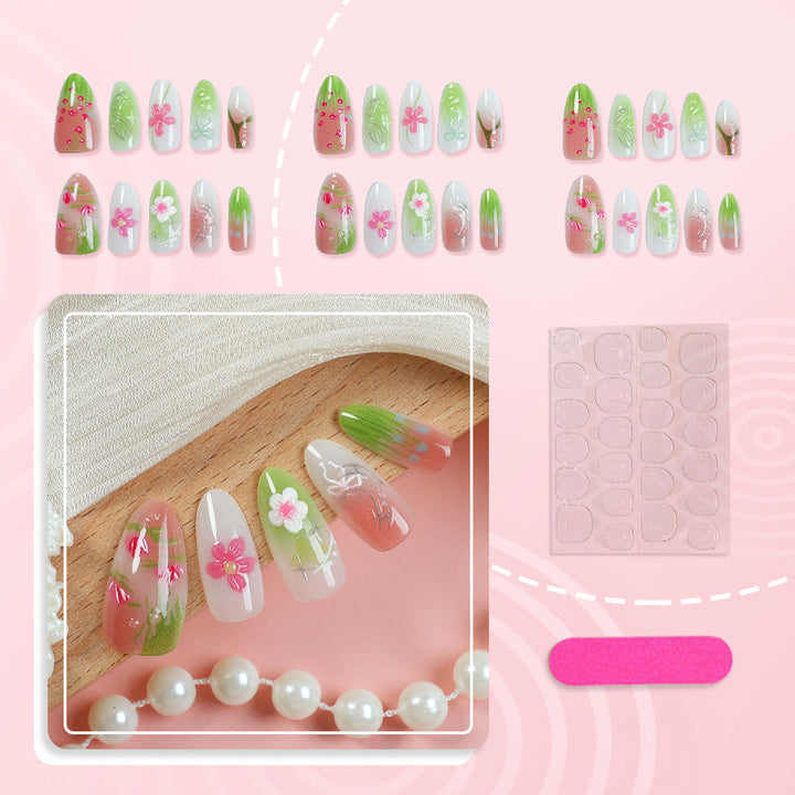 Artistic Floral Nail Tips Kalsten