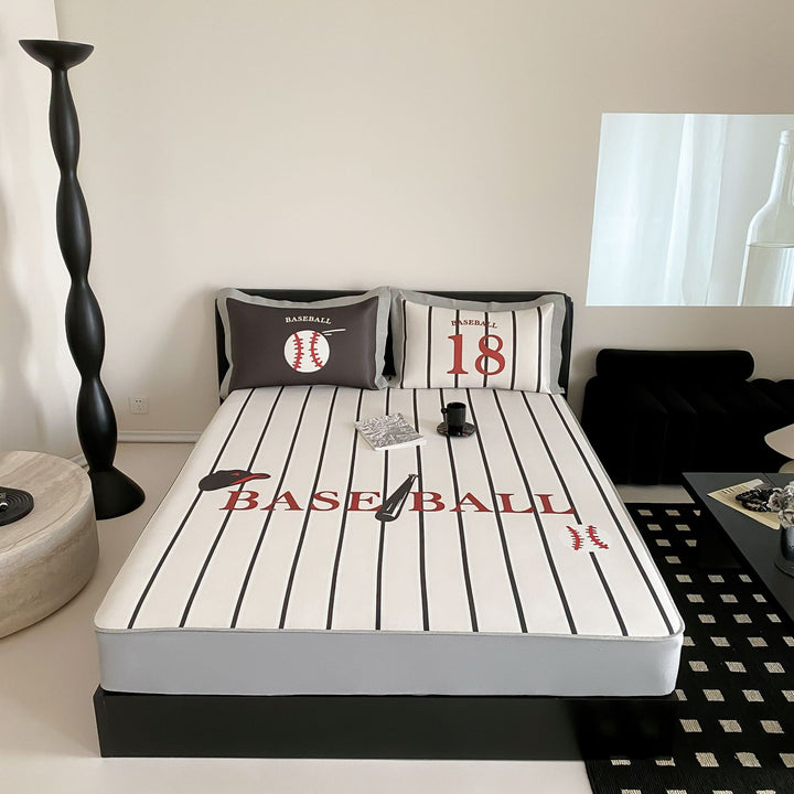 Fitted sheet set with pillowcases