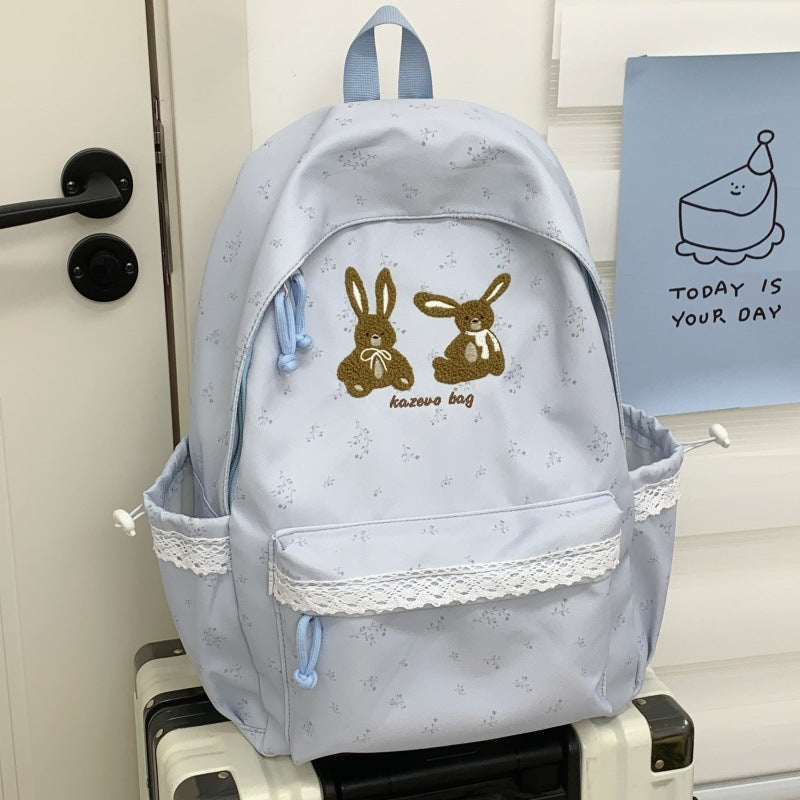 Cute Bunny-Themed Casual Backpack Kalsten