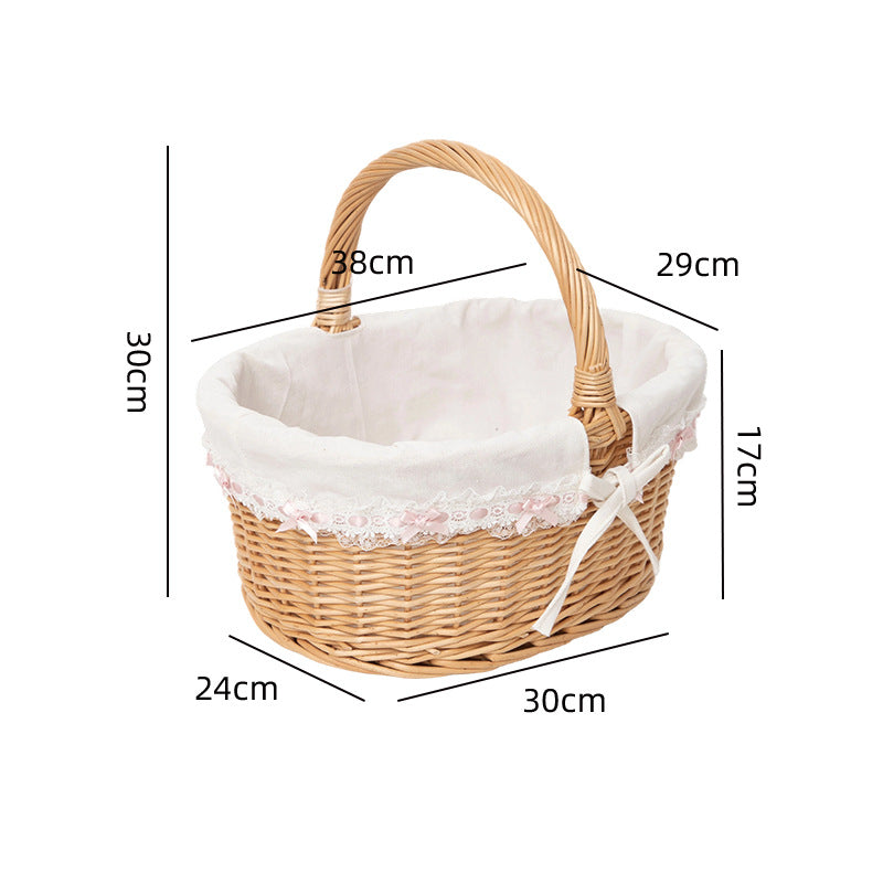 Handmade Woven Storage Basket Kalsten