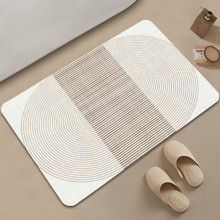 Stylish Geometric Pattern Bath Mat Kalsten