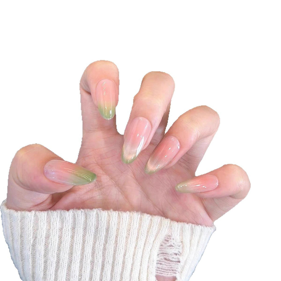 Decorative Press-On Nail Art Set with Cute Bow Accents Kalsten