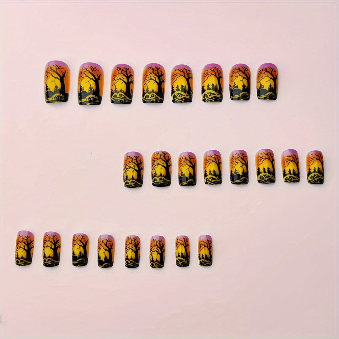Dramatic Halloween-Themed Nail Art Kalsten