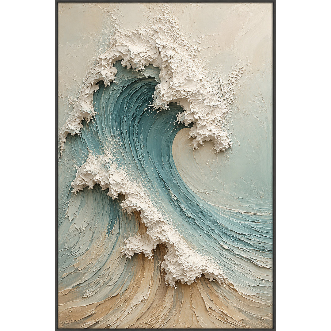 Textured Wave Canvas Wall Art