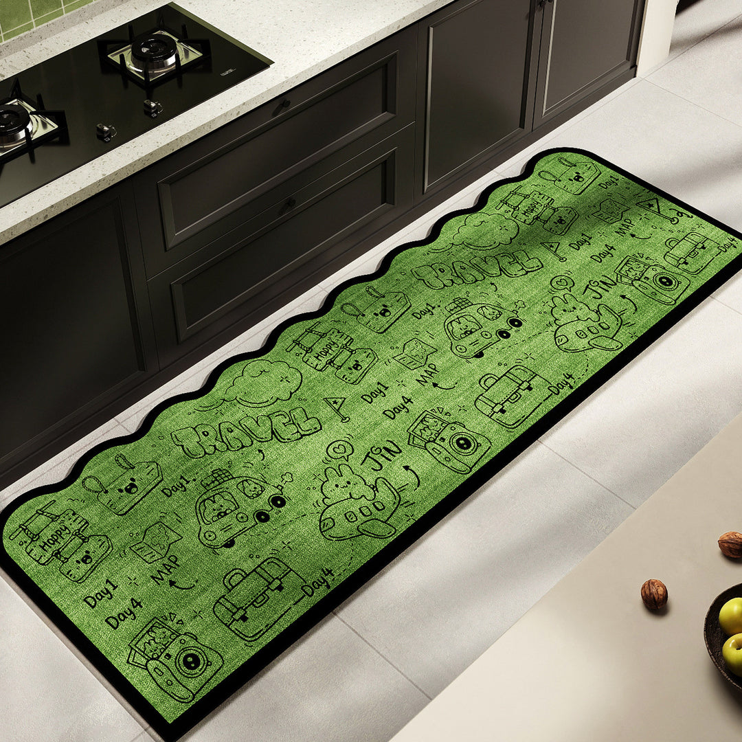 Fun-Themed Kitchen Runner Mat Kalsten
