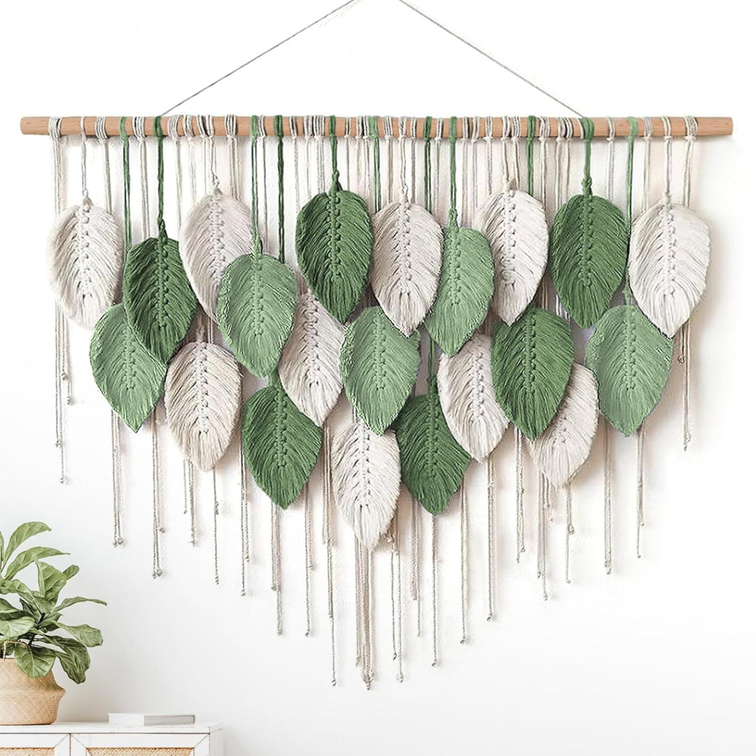 Macrame Leaf Wall Hanging Tapestry Kalsten