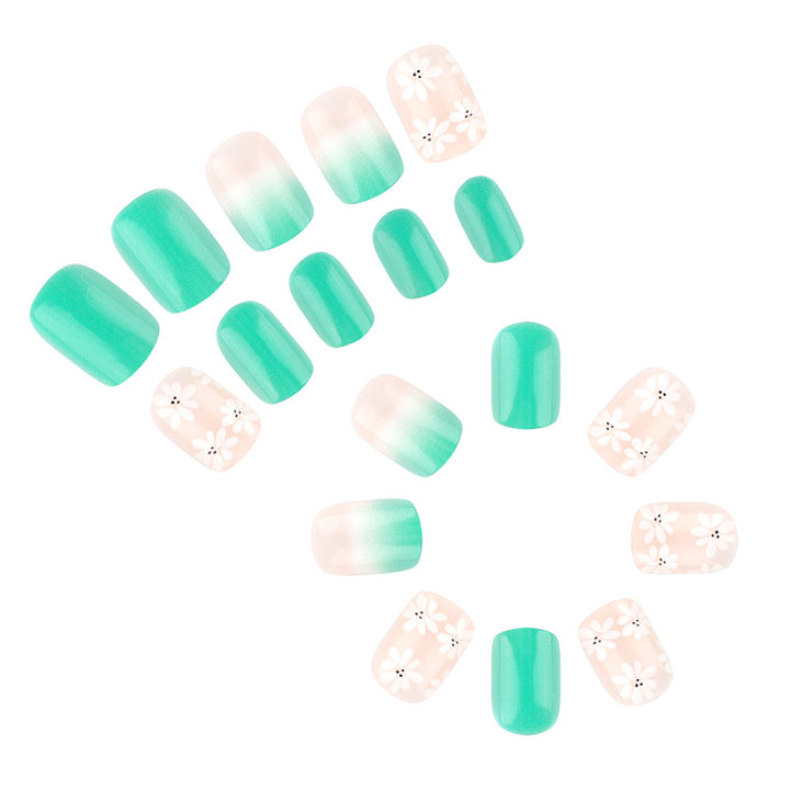 Floral Elegant Press-On Nail Art Set Kalsten