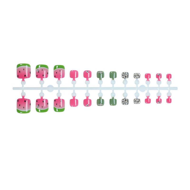 Watermelon-Themed Press-On Nails Kalsten