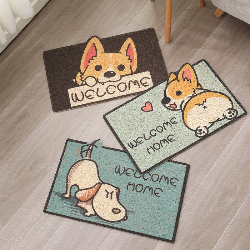 Decorative Coir Cat-Shaped Welcome Doormat With Non-Slip Pvc Backing And Weather-Resistant Fibers
