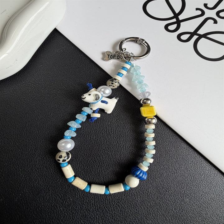 Beaded Pet-Themed Keychain Kalsten