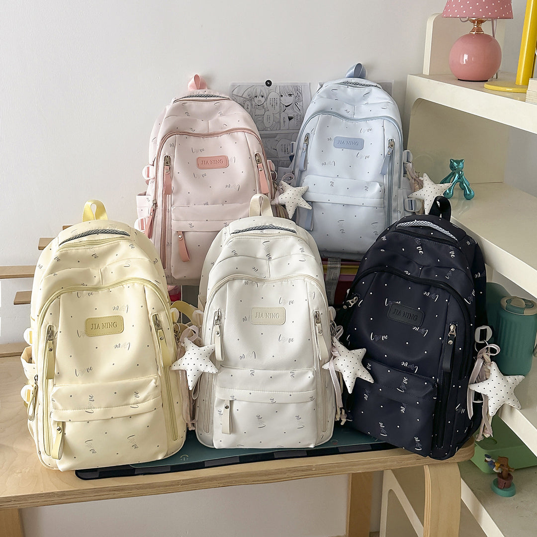 Stylish Love-Embellished Backpack Kalsten