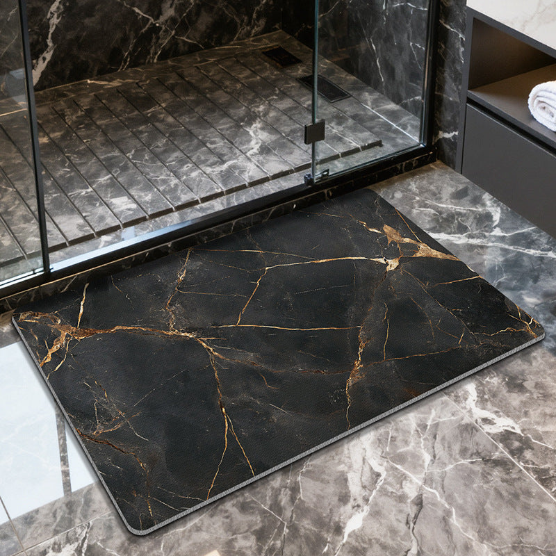 Marble Texture Bathroom Mat Kalsten