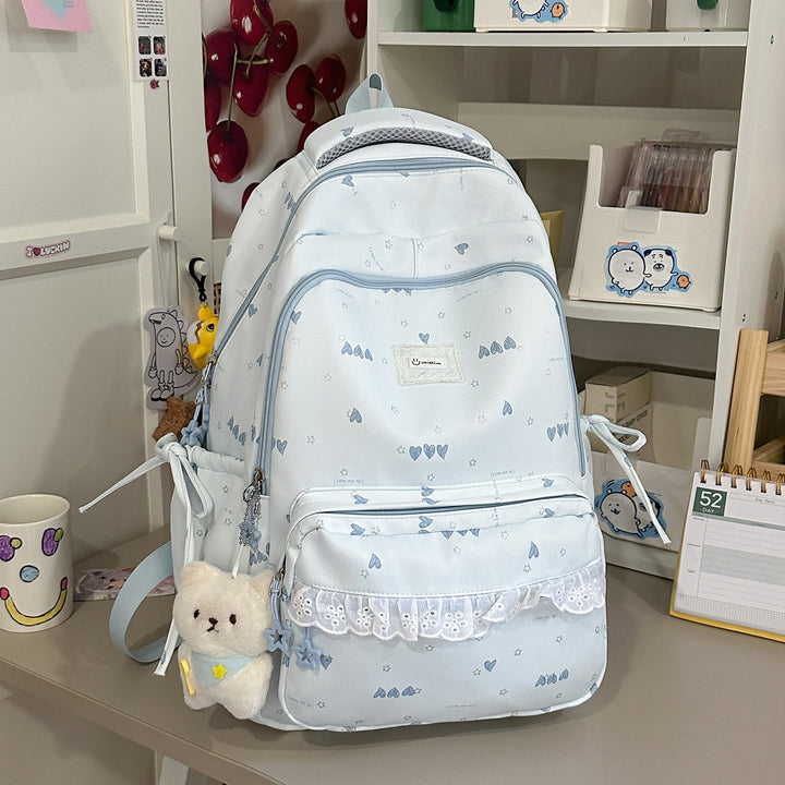 Cute Illustrated Multi-Compartment Backpack Kalsten