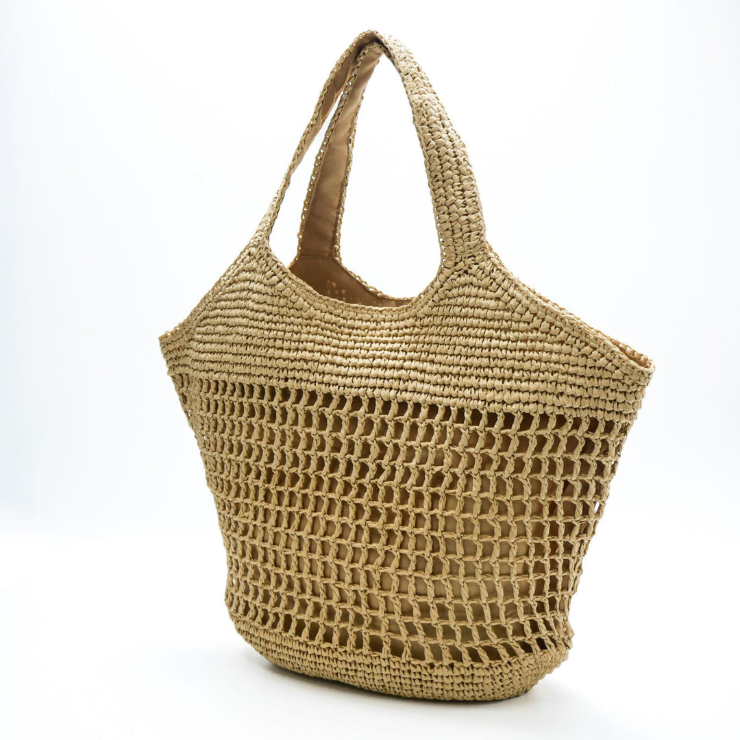 Spacious market bag made of natural material Kalsten
