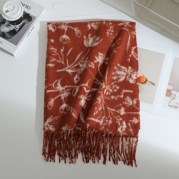 Women's Floral Patterned Scarf Kalsten