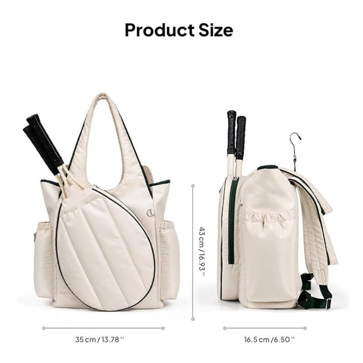 Versatile Quilted Tennis Tote Kalsten